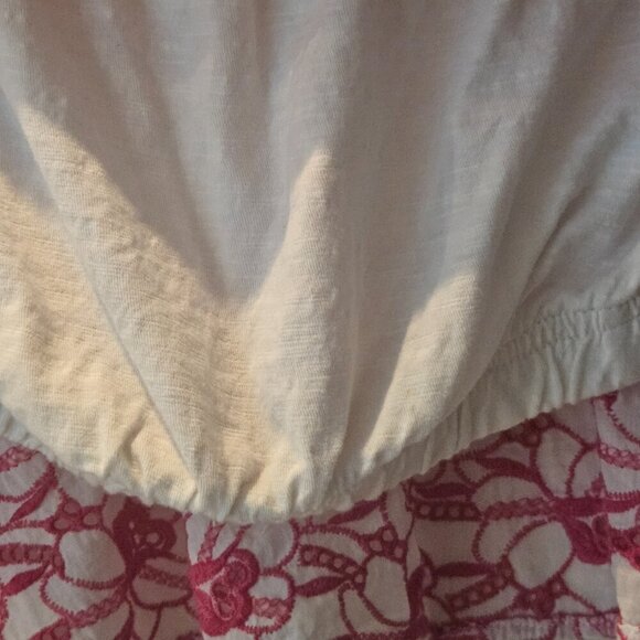 Anthropologie Y2K Embroider pink Micro Mini Skirt Summer Bloomers M - Picture 7 of 7